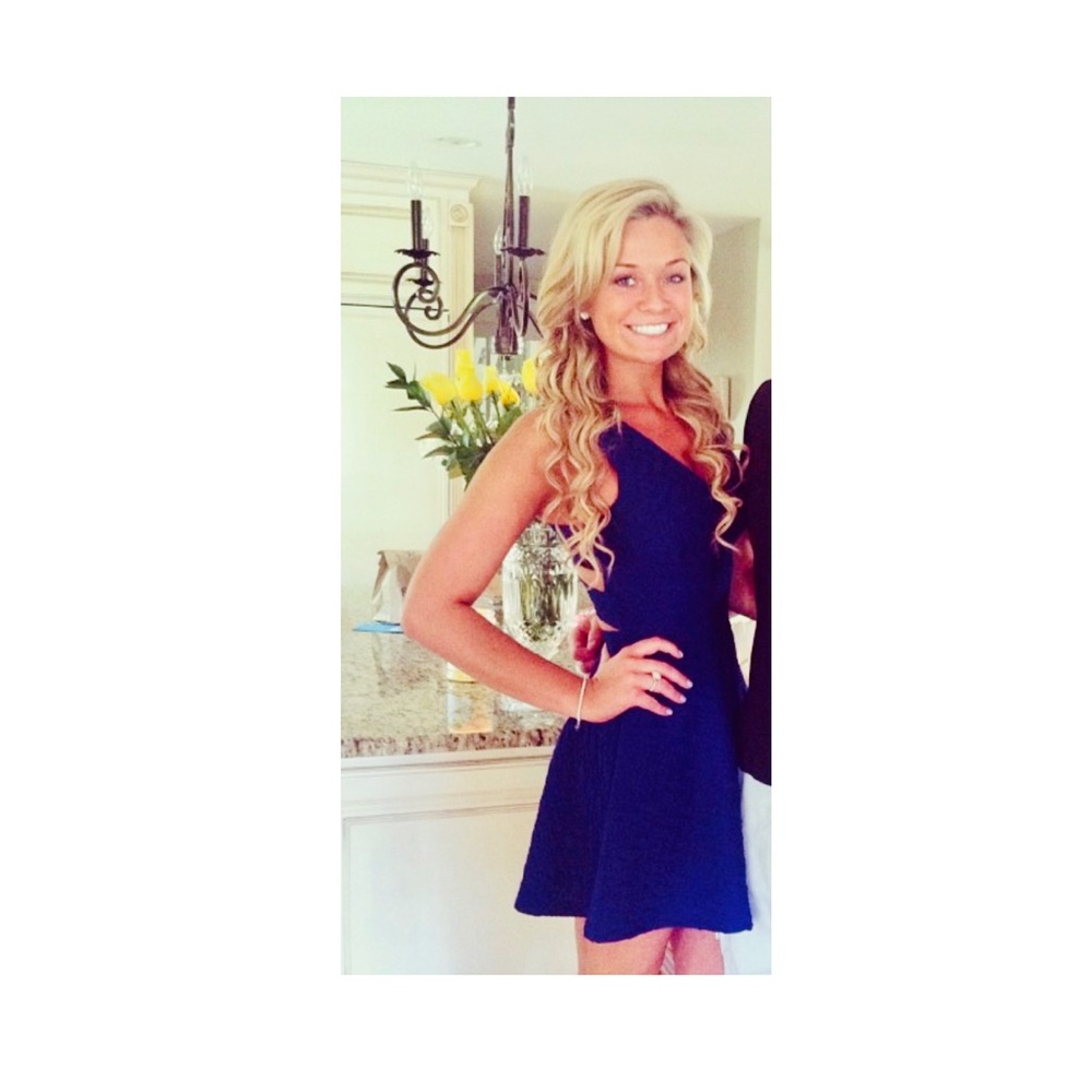 Royal blue flowy dress!